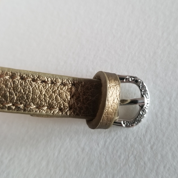 Wrap bracelet bronze color Silver tone buckle CN - Picture 10 of 16